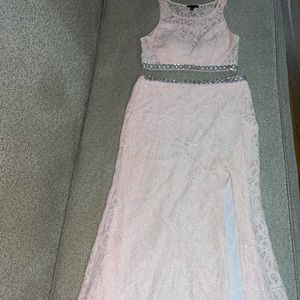 Prom/ Special Event Pink Lace Dress